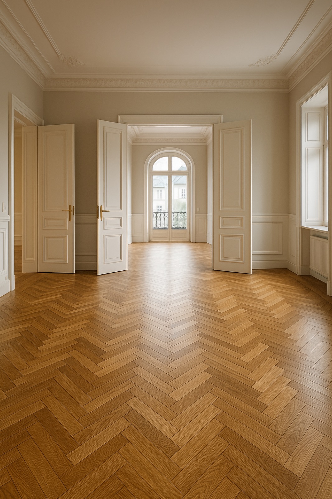 Fischgrät-Parkett im Altbau