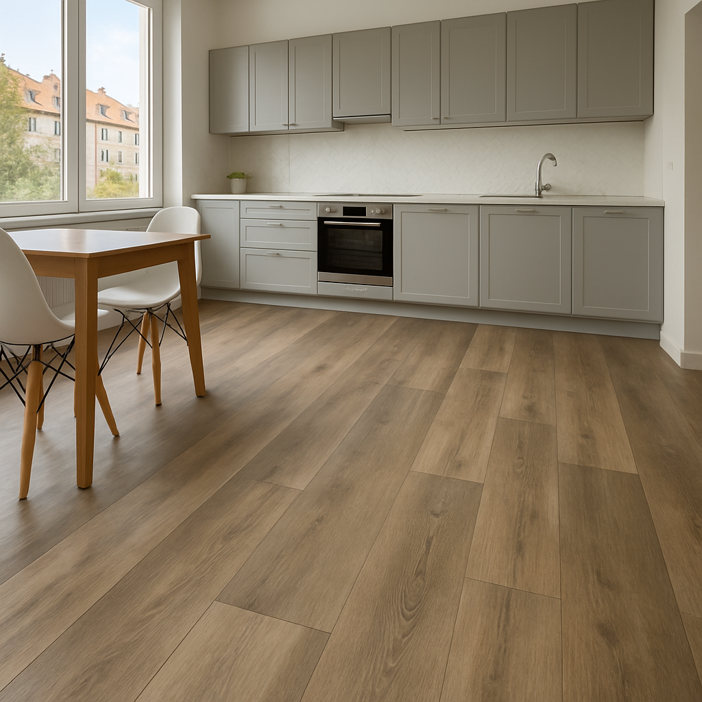 Küche – Vinyl, mittelbraun