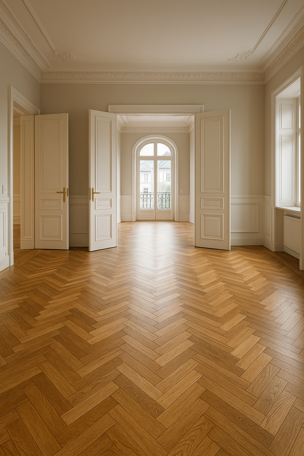 Fischgrät-Parkett im Altbau